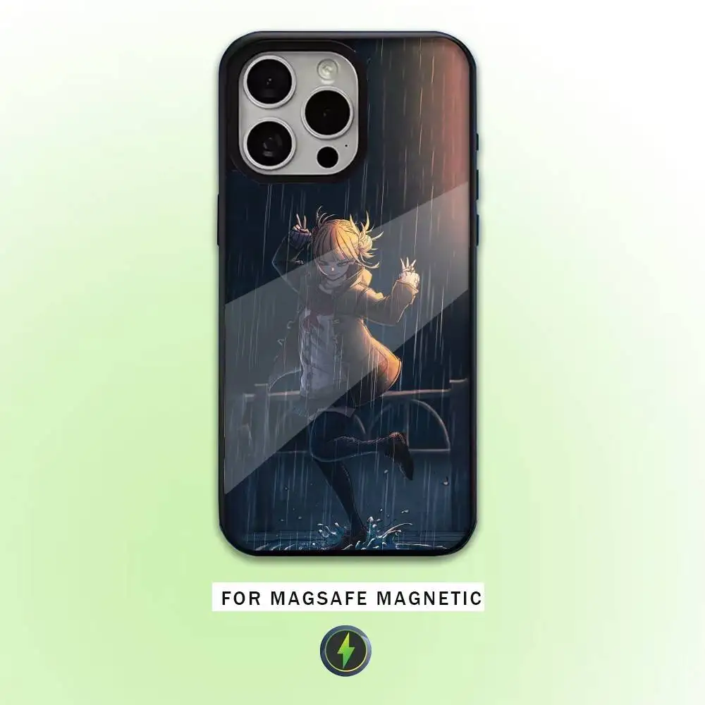 Toga Himiko My Hero Handyhülle für iPhone17,16,15,14,13,12,11 Plus, Pro Max magnetisch für Magsafe Wireless Charging