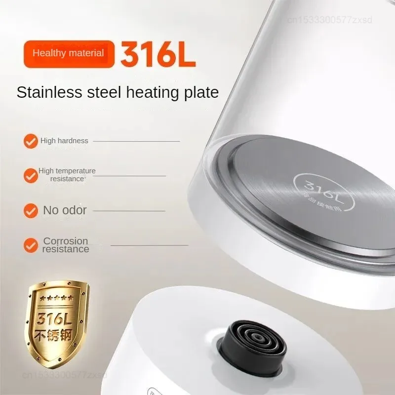 New Xiaomi Mijia 1.5L Multifunctional Health Kettle S1 316L Stainless Steel Heating Plate 1000W Steel Heating Plate Water Kettle