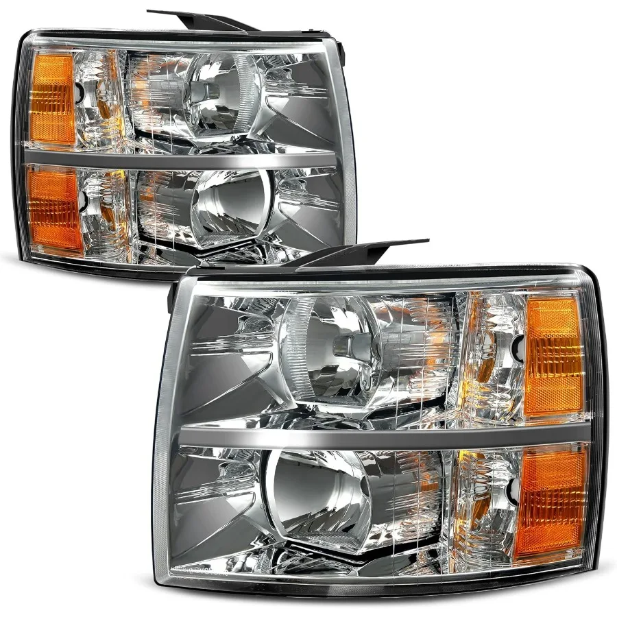 

Фара в сборе, совместимая с сменной фарой Chevy Silverado 1500 и 20072014 Silverado 2500 HD 3500 HD 20072013 fo