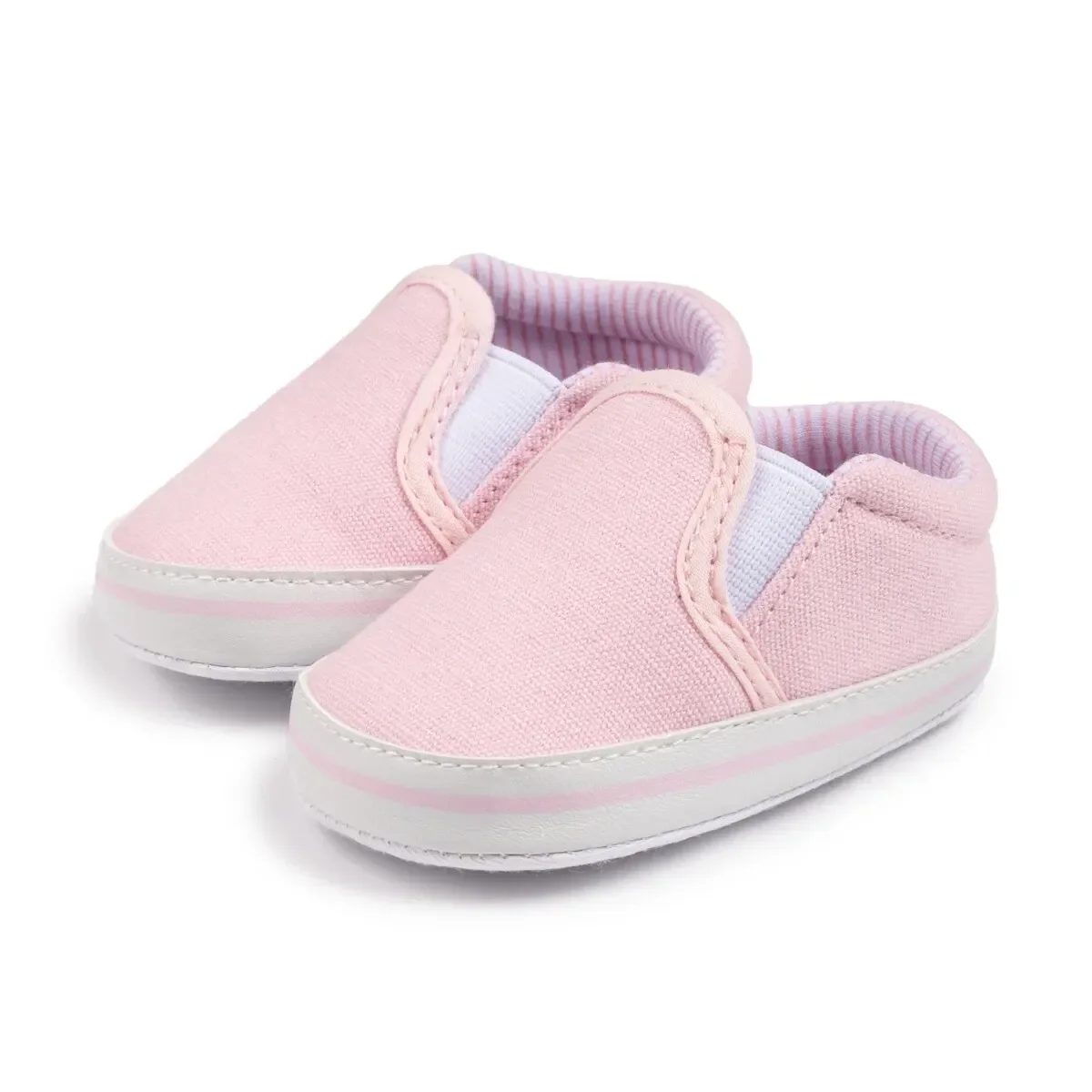 Meckior Casual Canvas Baby Shoes Strawberry Pattern Sleeve Mouth Toddler Anti-slip Soft Sole Newborn Infant Boy Girl Shoes