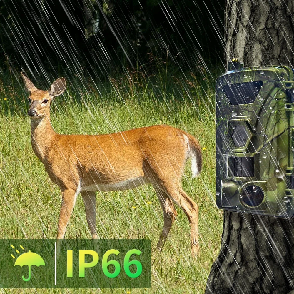 4G Trail Camera PR802G Hunting Camera with 4K Video /60MP Photo Night Vision,0.3s Trigger,120° Wide-Angle,suppout APP ICloud