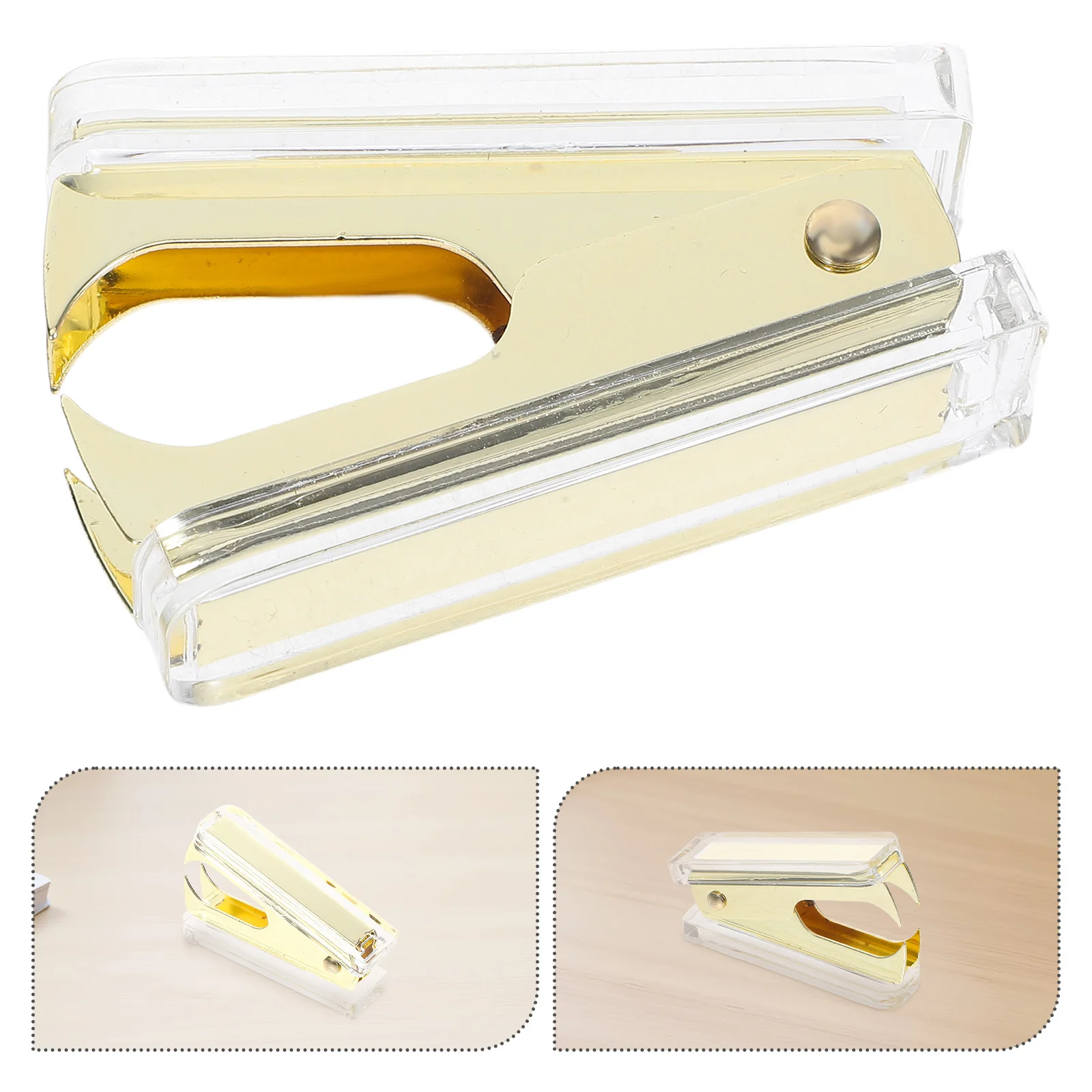 3 قطعة مزيلات التيلة من الأكريليك الشفاف، أداة إزالة التيلة الصغيرة المحمولة المريحة، مستلزمات مكتبية، كباسات شفافة للمكتب