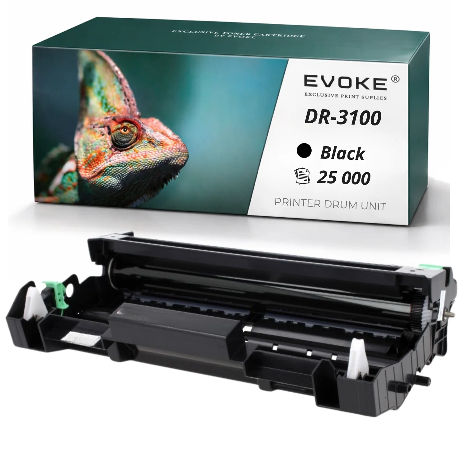 Evoke Compatibele Trommel voor Brother Dr3100 Dr-3100 Zwart 25000 Pagina's Hl-5240 Hl-5250 Hl-5270