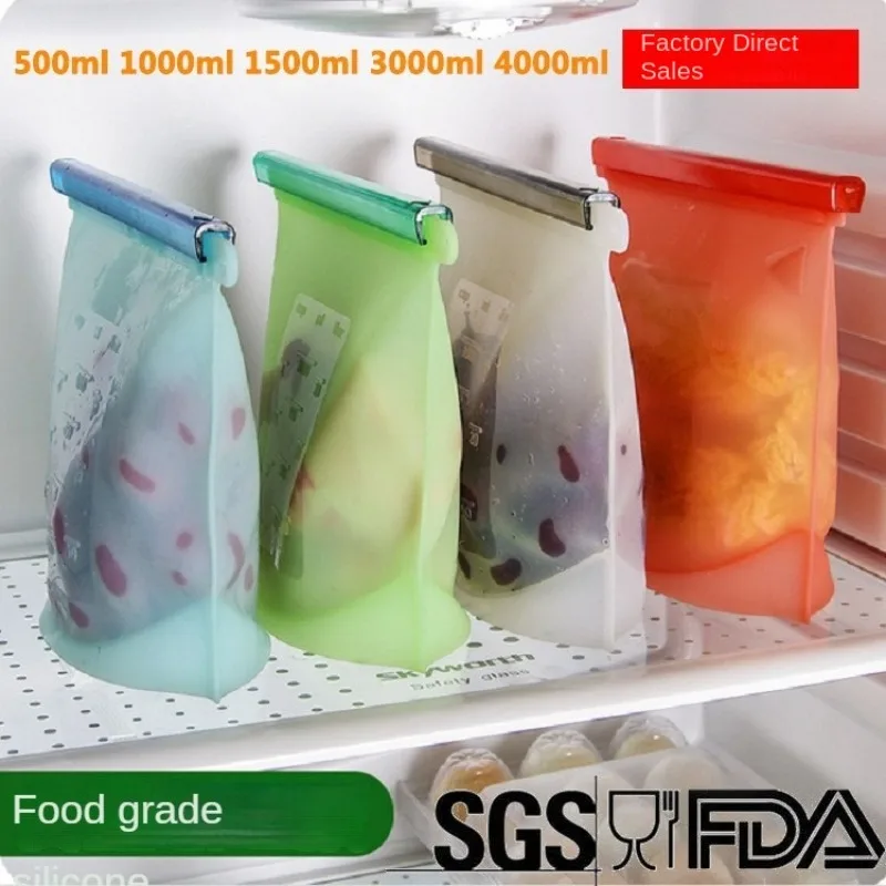 Reusable Silicone Food Bags - Keep Your Food Fresh and Healthy Fresh Storage Bag