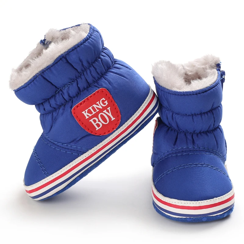 0-18M Winter Neue Baby Weichsohlen Warme Dicke Schneestiefel Bequeme Alltags-Freizeitschuhe für Säuglinge und Kleinkinder – Detail 13