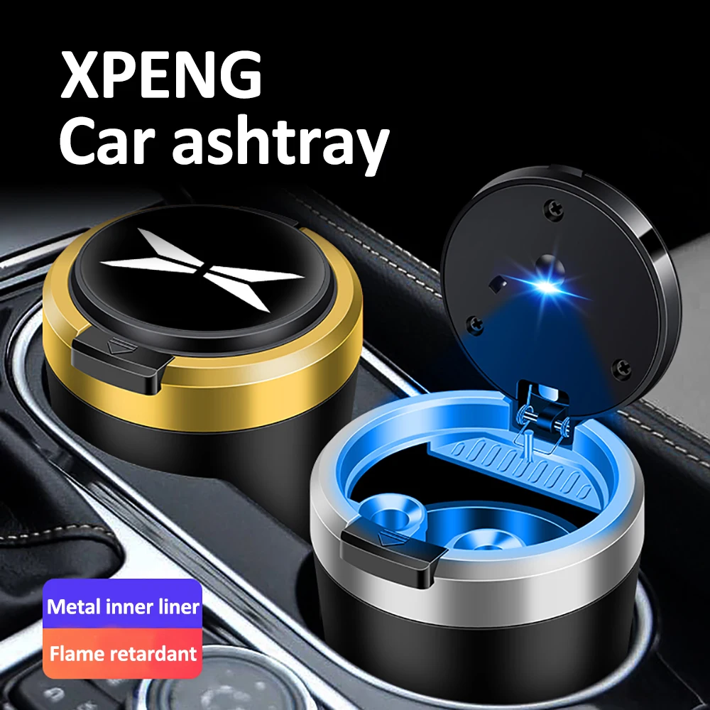 

Для Xpeng G3 G6 G9 X9 P5 P7 MONA M03 металлический внутренний вкладыш автомобильная пепельница огнестойкий корпус аксессуары для салона автомобиля