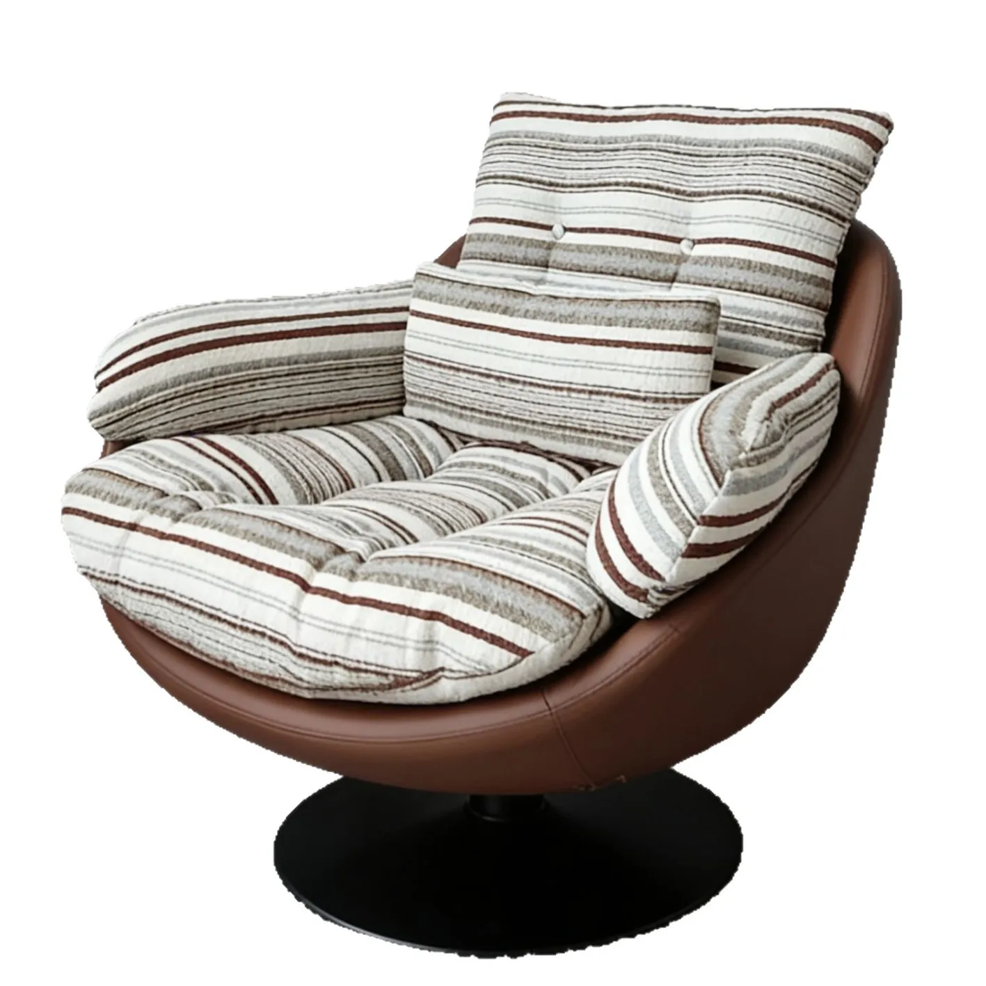 Single sofa chair, medieval rotating nest chair, light luxury high-end leisure living room bedroom lazy sofa single chair