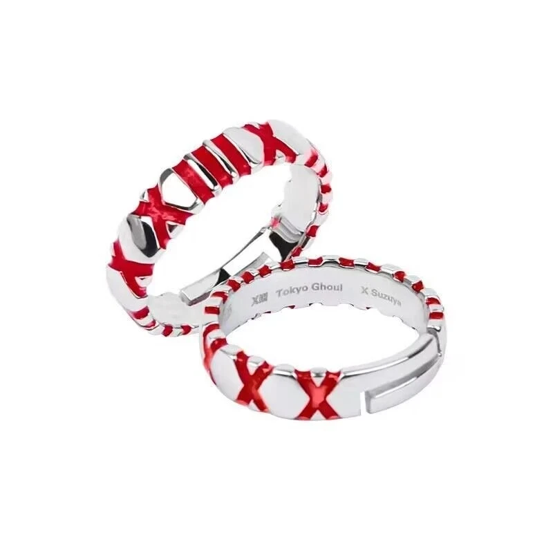 Anime Tokyo Ghoul Ring JUZO Suzuya Cosplay Unisex Adjustable Rings Accessories Gift image 4