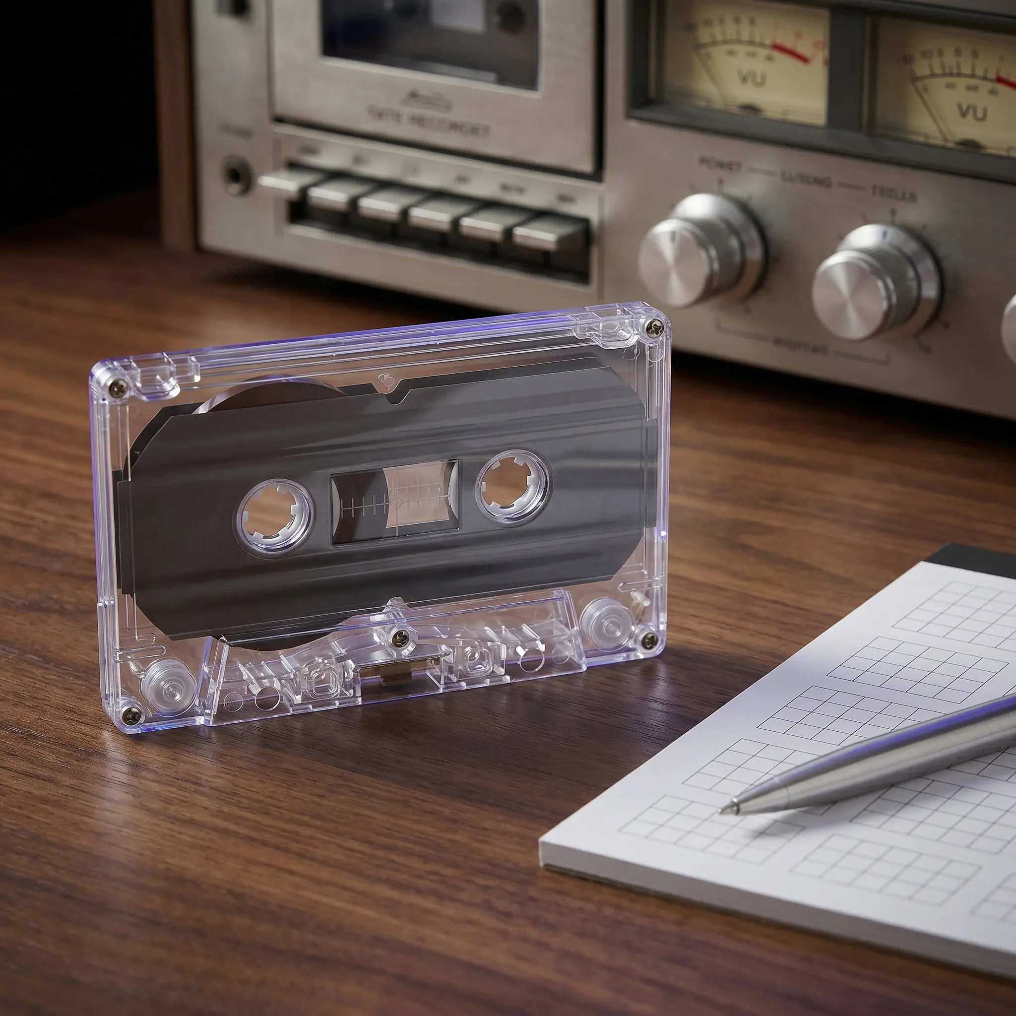 10 Pcs Audio Cassettes for Recording Blank Decoration Tape Black Player 60-minute