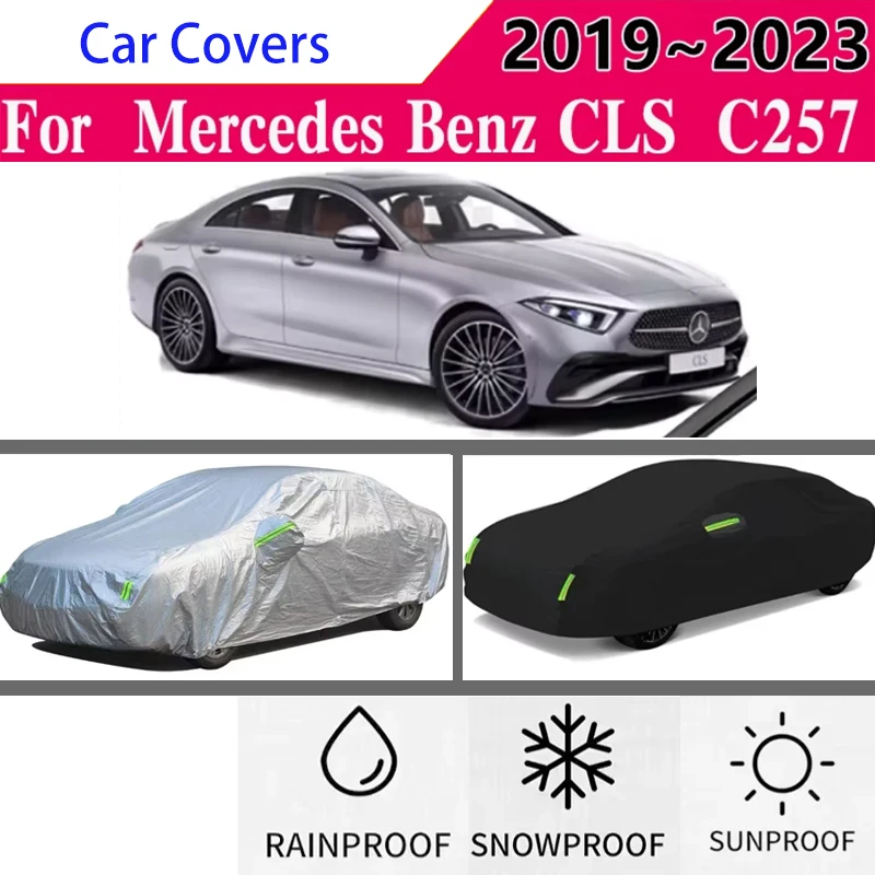 

for Mercedes Benz CLS C257 2019~2023 Full Car Covers Outdoor Sun Anti UV Rain Snow Dust Protection Oxford Cloth Accessories