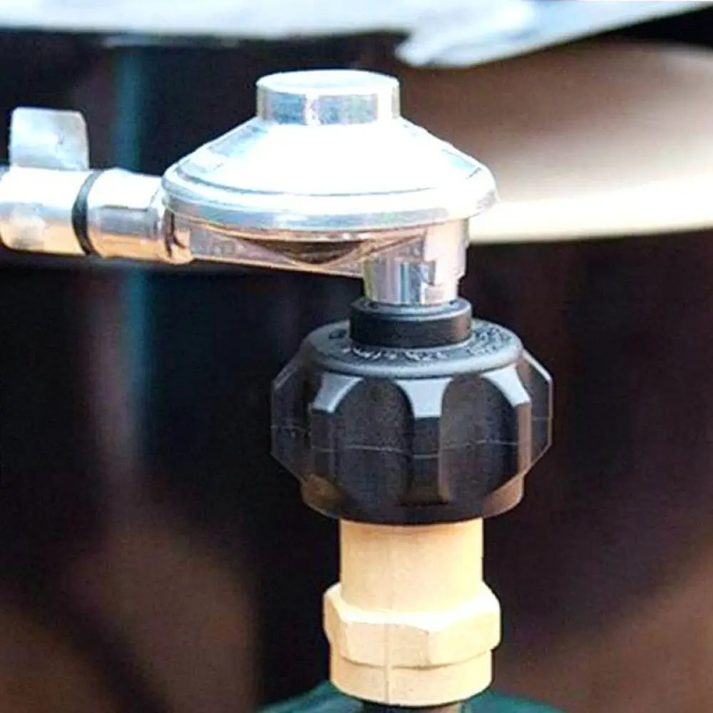 Outdoor-Camping-Adapter, Messing-Schlauchverbinder, Nachfüllkonverter für Gaskocher, für nordamerikanische Gasflaschen-Ausrüstung