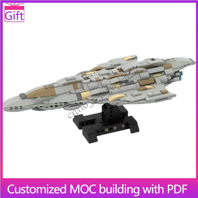 

717 Parts MOC Liberty Spaceship MOC Building Block Set SciFi Spacecraft Scene Model Bricks DIY Architecture Assembly Toy Gifts