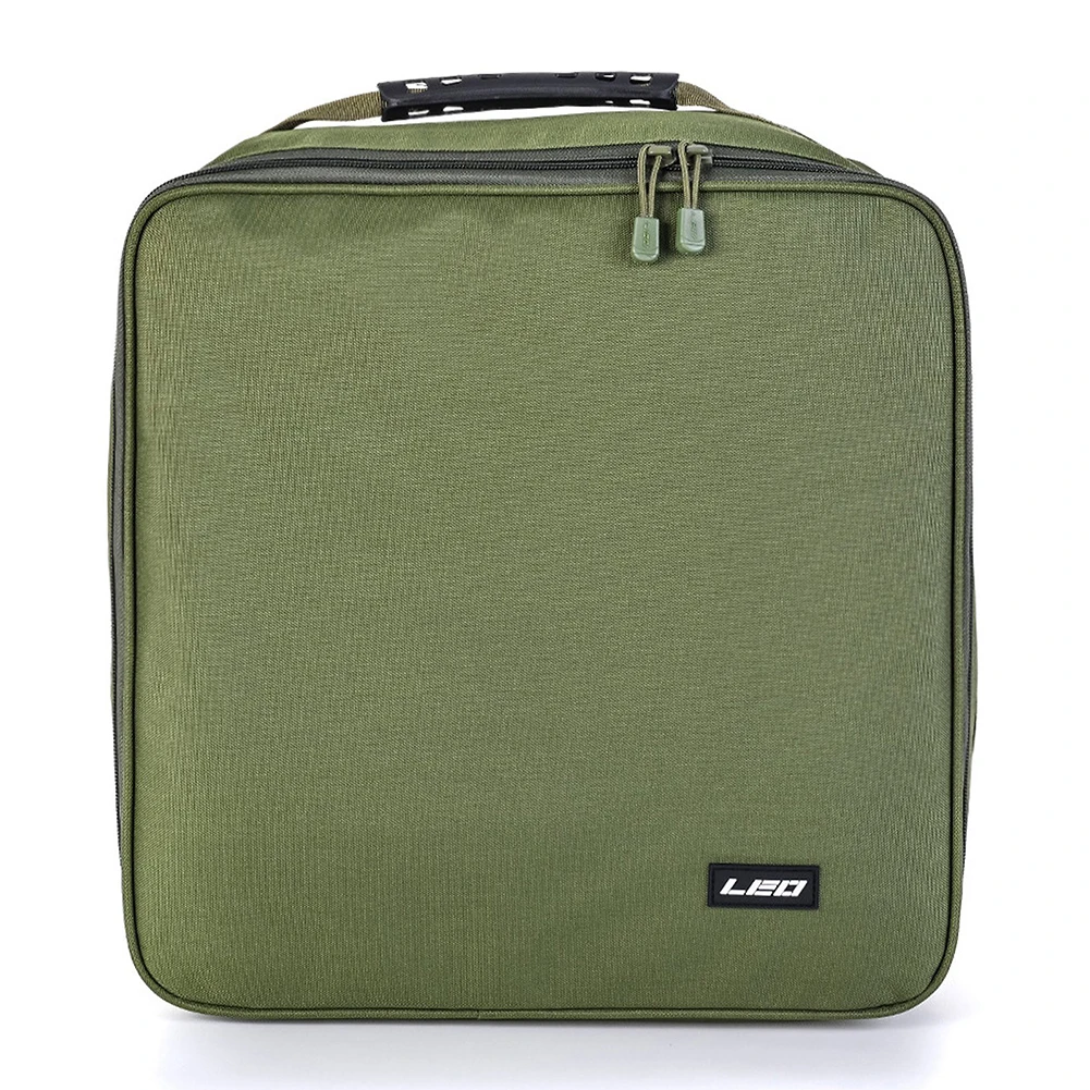 Outdoor Fishing Bag 1 Pcs 182g / 6.4oz 600D Oxford Fabric Cube For Fishing Reels Scratch-resistant Storage Pocket