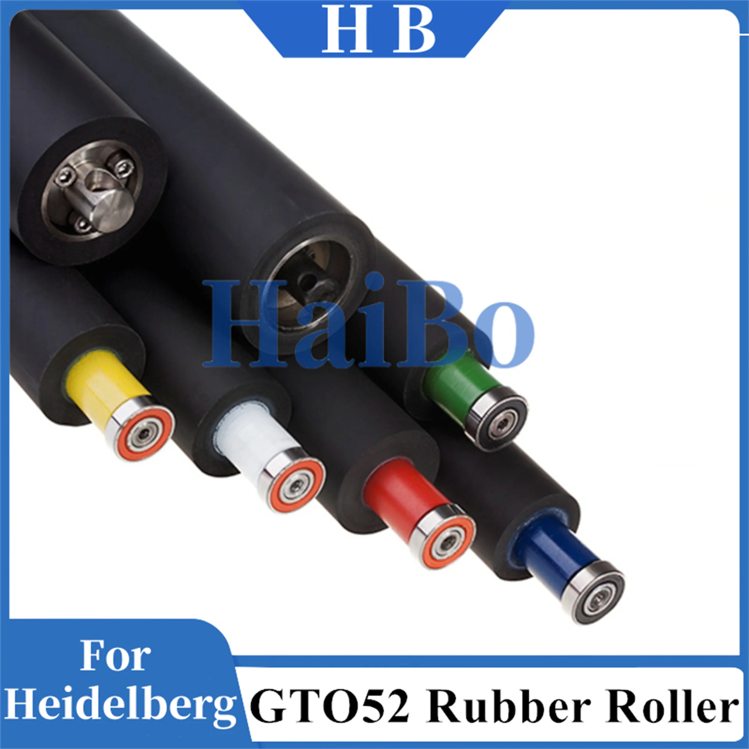 Juego completo de rodillos de goma GTO52 de la mejor calidad: tinta y amortiguador convencional para GTO52 Heidelberg