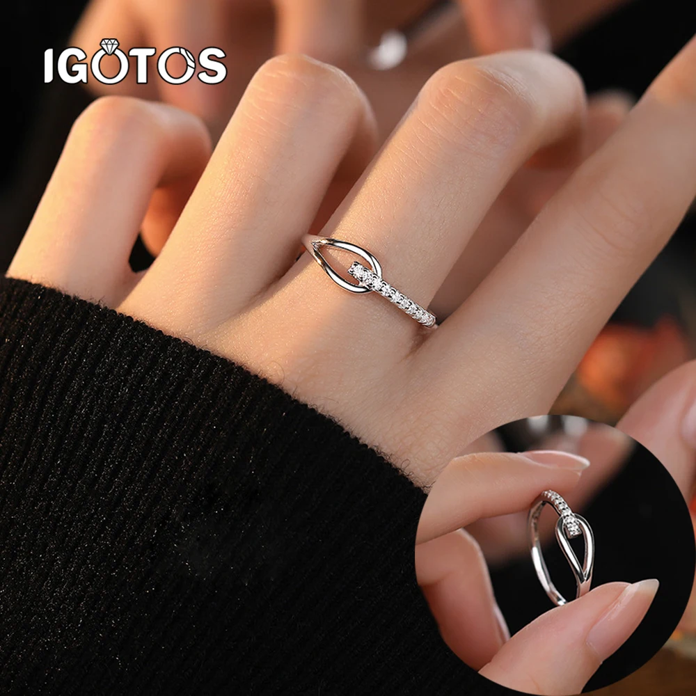 

IGOTOS 0,3 карата с полным муассанитом, сертифицированное кольцо с бриллиантами, стерлинговое серебро 925 пробы, вечерние обручальные кольца, ювелирные изделия, подарки для женщин