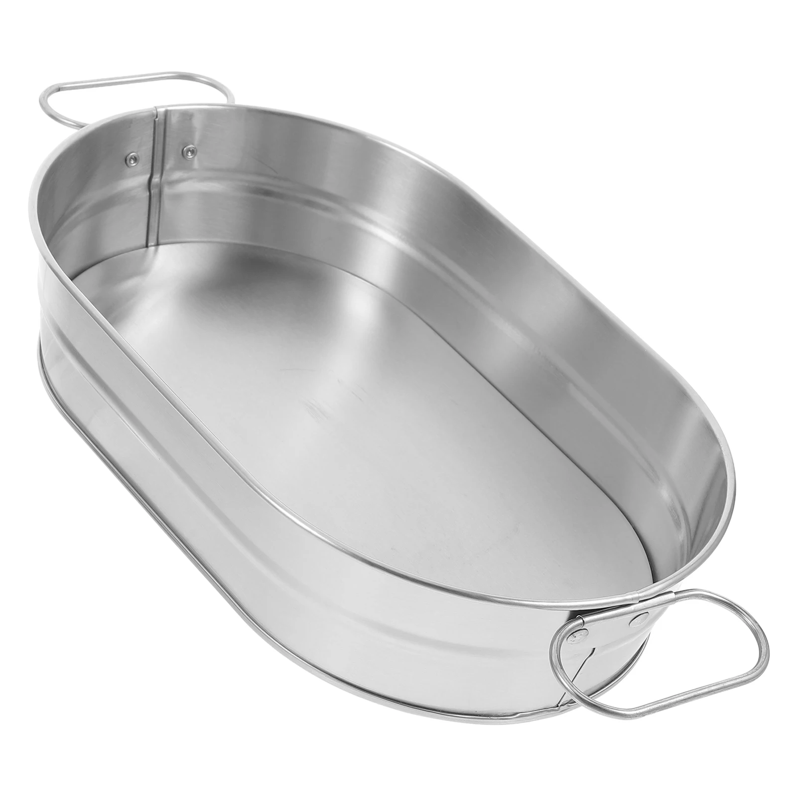

Stainless Steel Ice Bucket Small Party Holder Cube Storage Beer Tub Bar Metal Cooler Container Kitchen Accessories