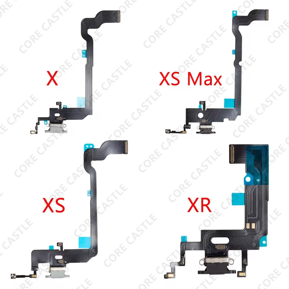

For iPhone X XR XS Max USB Charging Port Connector Phone Charger Dock Jack Plug Socket Flex Cable Board Microphone Headphone+ic