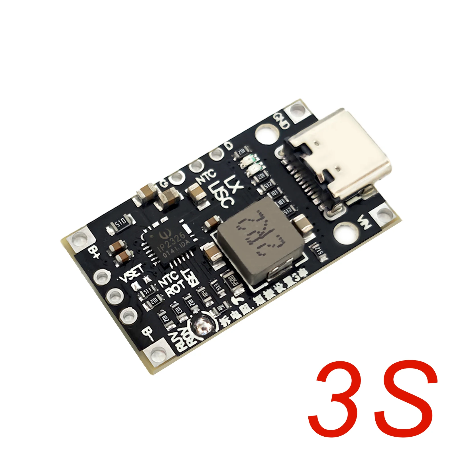 2S 3S Type-C USB BMS with Balance Charging 15W 8.4V 12.6V Boost Module Fast Charge QC for DIY Li-ion Battery 1.5A Board Module
