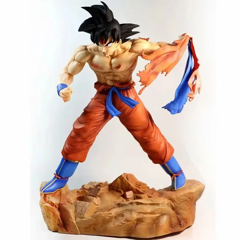 

34cm Anime Dragon Ball Z Super Saiyan Son Goku Battle Statue Pvc Action Figure Collection Model Kids Toys Doll Gifts
