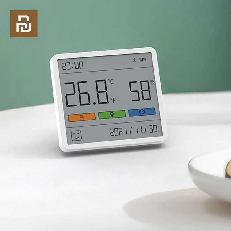 Xiaomi Youpin Digital LCD Indoor Convenient Temperature Sensor Humidity Meter Clock Thermometer Hygrometer Gauge Sensor TH1