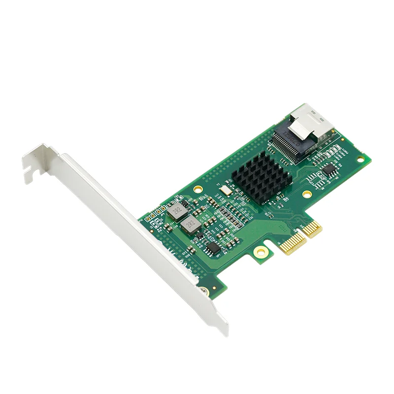 PCIe2.0 ×1 to 4-Port  6Gb/s miniSAS (SATA 3.0 ) RAID Card support RAID0, RAID1    marvell 9230