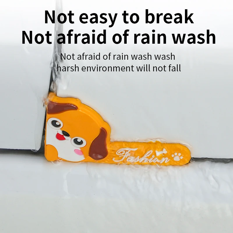 

4-Pack Car Door Corner Anti-Collision Animal Stickers, designed to prevent impact when opening car doors
