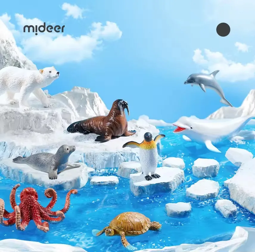 Mideer Children Simulation Toys Set 11 Pcs Marine Animals Animal models Early Educational Toy For Kids 3Y+