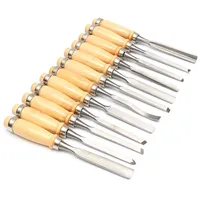 12pcs/set for Basic Polishing Woodcut Carving Chisels Tools Wood Carving Hand Chisel Tool Set Wood Carving Chisels Knife