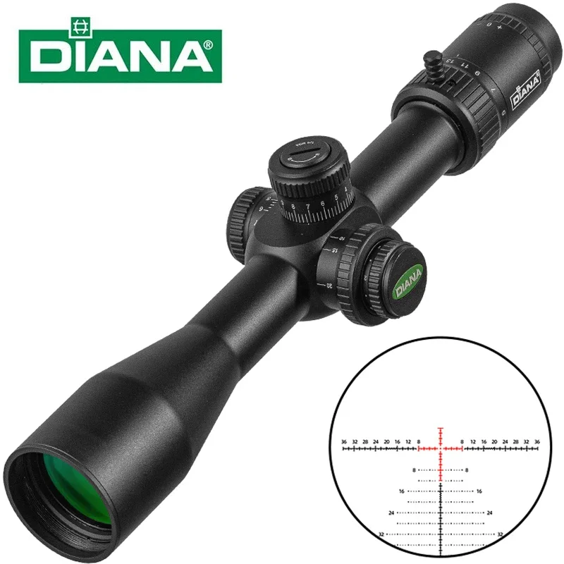 

DIANA 3-18X44 Scope SFIR FFP Scope First Focal Plane Scope Hunting Riflescopes Red Illuminated Shooting Optical Sight