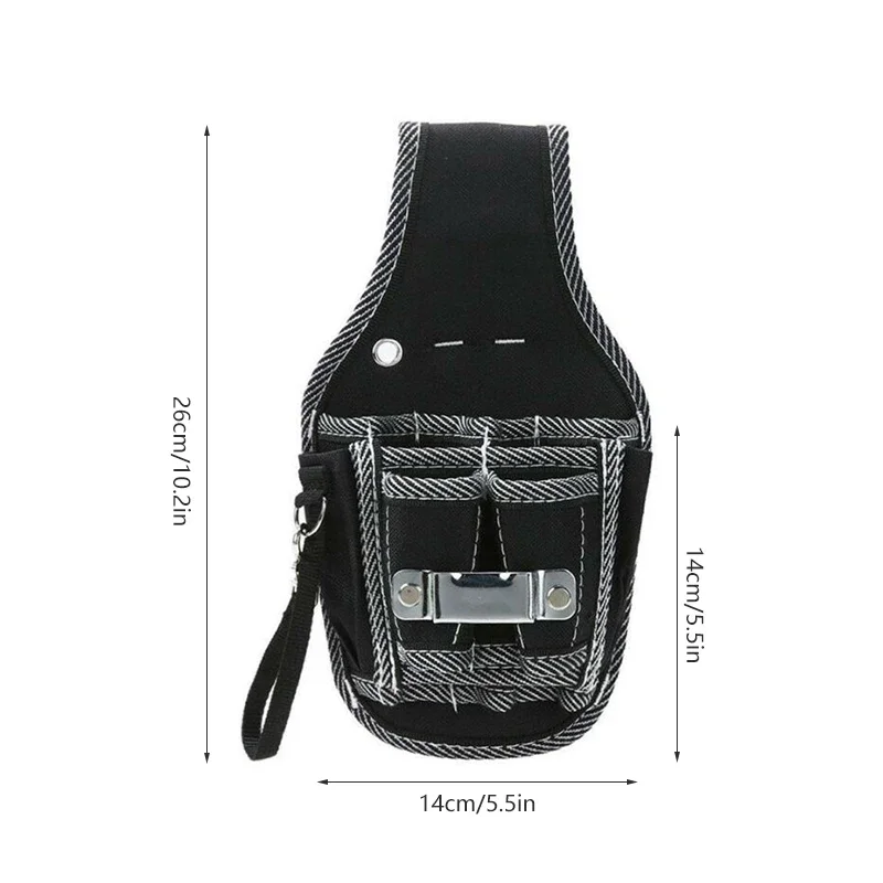 Multifunctional Tool Bag Nylon Fabric Tool Belt Screwdriver Kit Holder Tool Bag Pocket Pouch Bag Electrician Waist Pocket Case