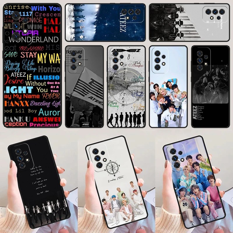 

KPOP A-ATEEZ-S For Samsung Galaxy A52 A72 A73 A20e A21S A50 A70 A11 A12 A42 A31 A40 A51 A71 A32 A80 A91 Phone Case