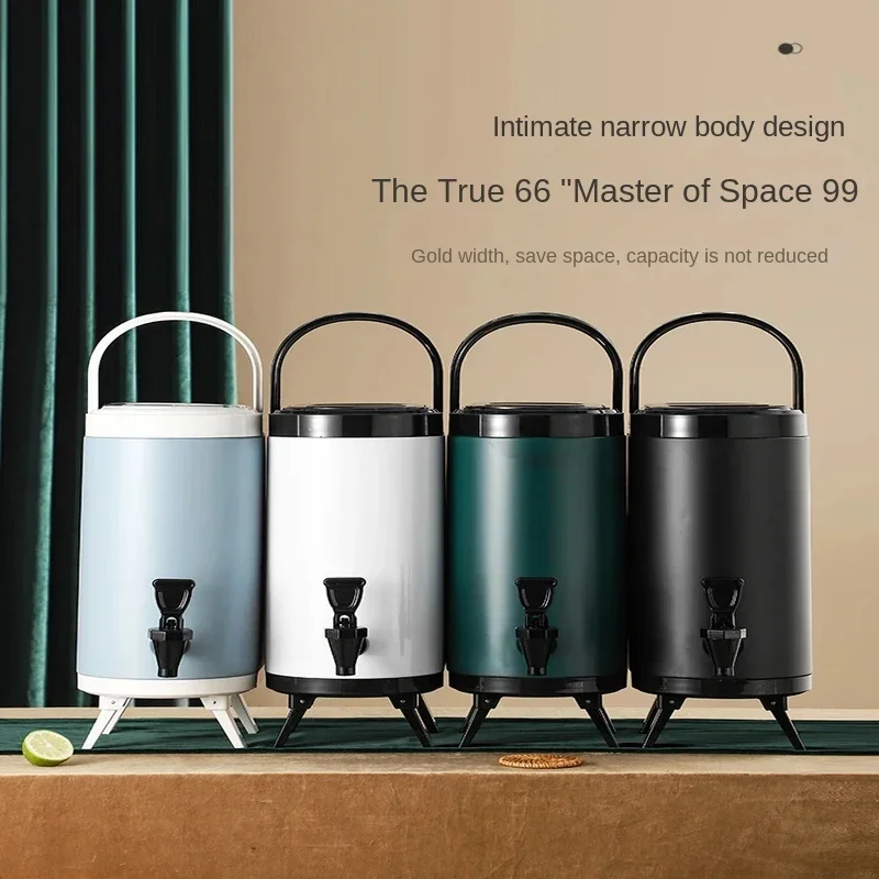 Insulated Beverage Dispenser 8L Stainless Steel Drink Container Hot Cold Drink Server for Parties Thermal Drink Jug