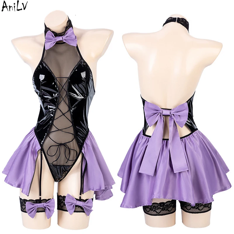 AniLV Japanese Anime Game Fischl Bodysuit Uniform Cosplay Costume