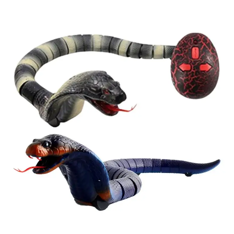 Remote Control Snake Toy RC Fake Rattlesnake Joke Prank Tricky Pranks Toy Fake Snake For Traveling, Parties, Camping and Picnics