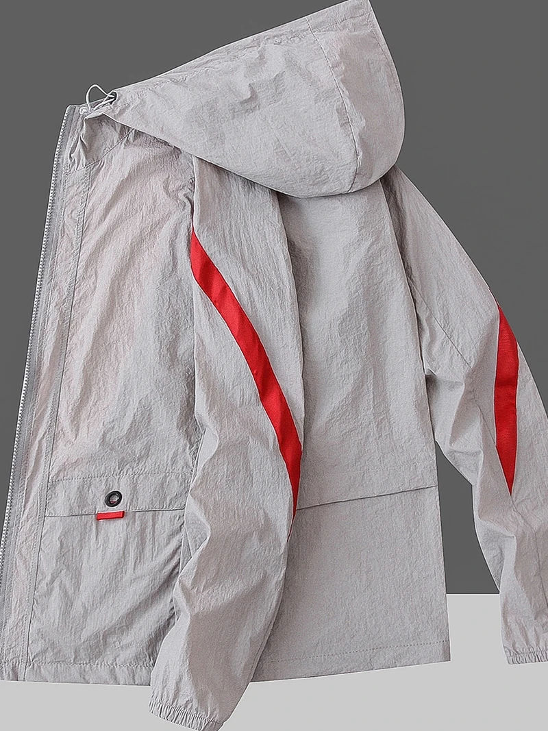 

Мужская летняя ультратонкая одежда из ледяного шелка с защитой от солнца, модная одежда с защитой от ультрафиолета, легкая дышащая повседневная одежда для улицы