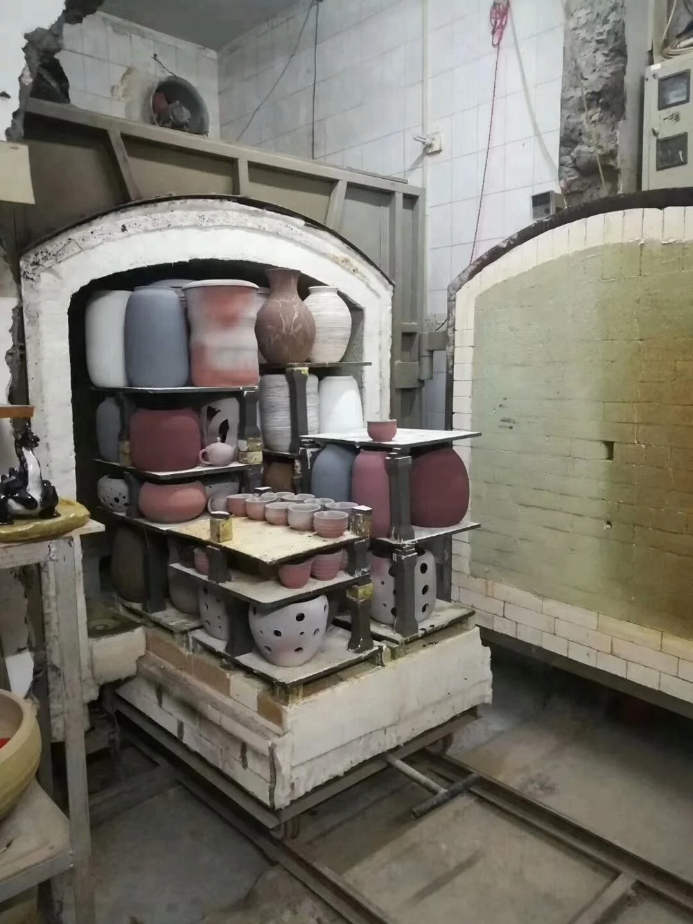 JCY-1350C فرن الحث التلقائي ارتفاع درجة الحرارة مكوك فرن الغاز لفرن السيراميك النار موقد غاز 1350C فرن السيراميك #6