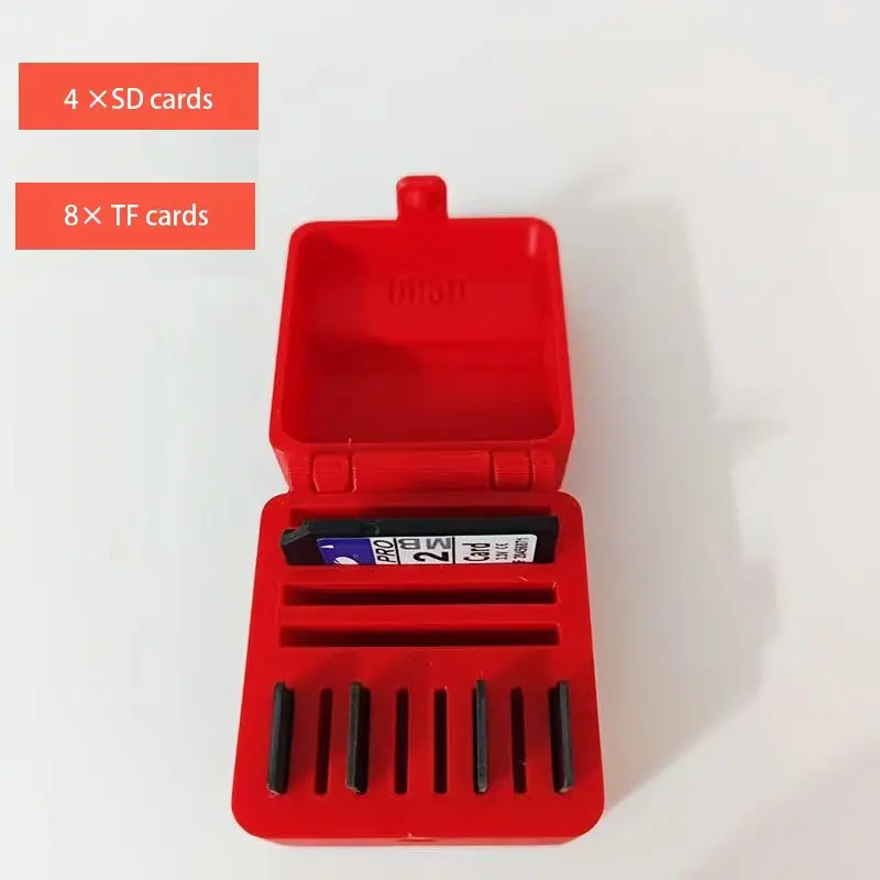 

3D Printed Sd Card Storage Box Tf Card Storage Box Camera Dslr Mirrorless Portable Game Memory Card Box
