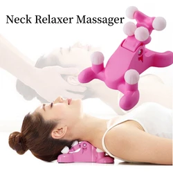 Neck Massager Shoulder Pain Relief Stretching Muscle Massagers Cervical Spine Relaxer Traction Device Correction Chiropractic