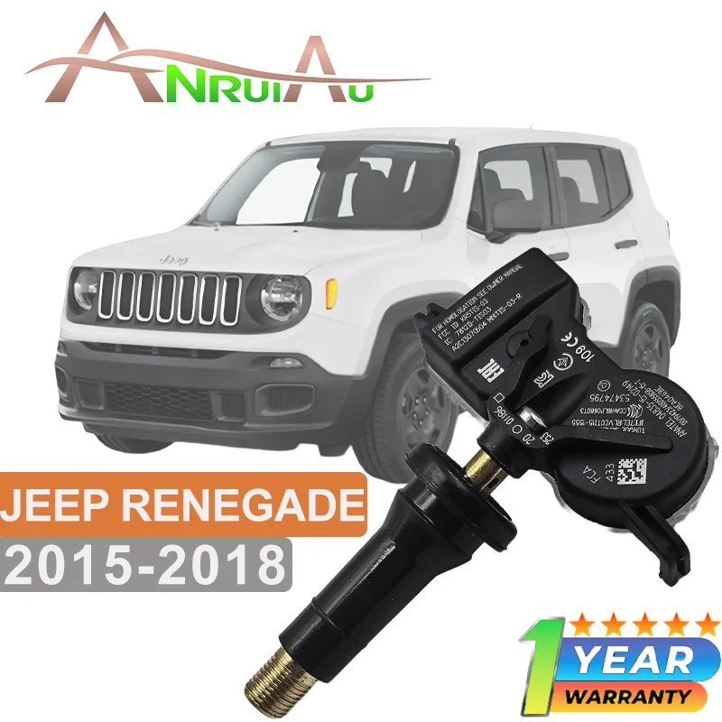 

For Jeep Renegade 2015-2018 Grand Cherokee 2016-2019 4PCS TPMS Sensor 433MHz Tire Pressure Monitoring System Sensor 68252493AB