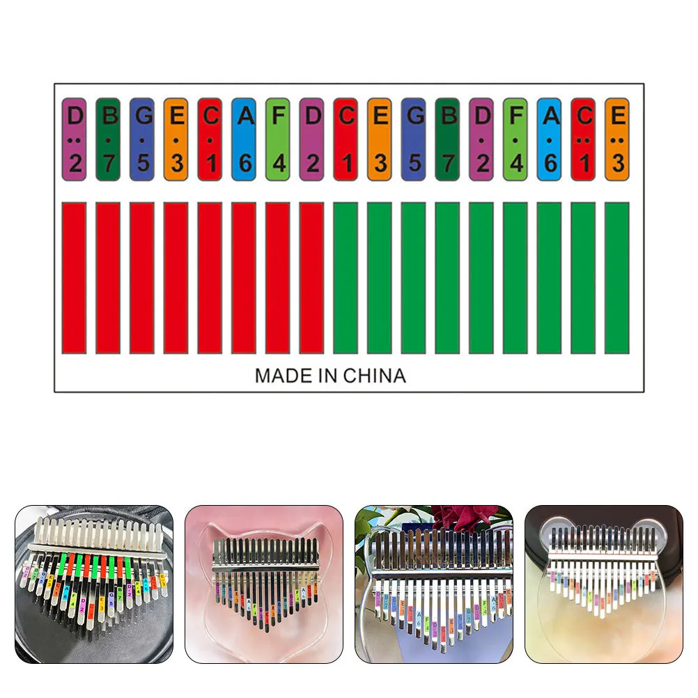 

10Pcs Thumb Piano Note Stickers Kalimba Keyboard Decals Improve Accuracy Music Learning Tool Kalimba Sticker Thumb Piano Decal