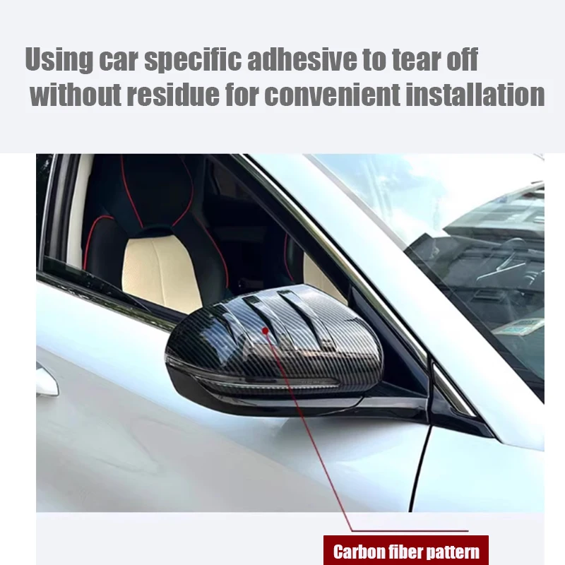 For BYD Atto 3 Yuan Plus 2022 2023 2024 Mirror cover  reverse mirror protective cover  scratch resistant decoration