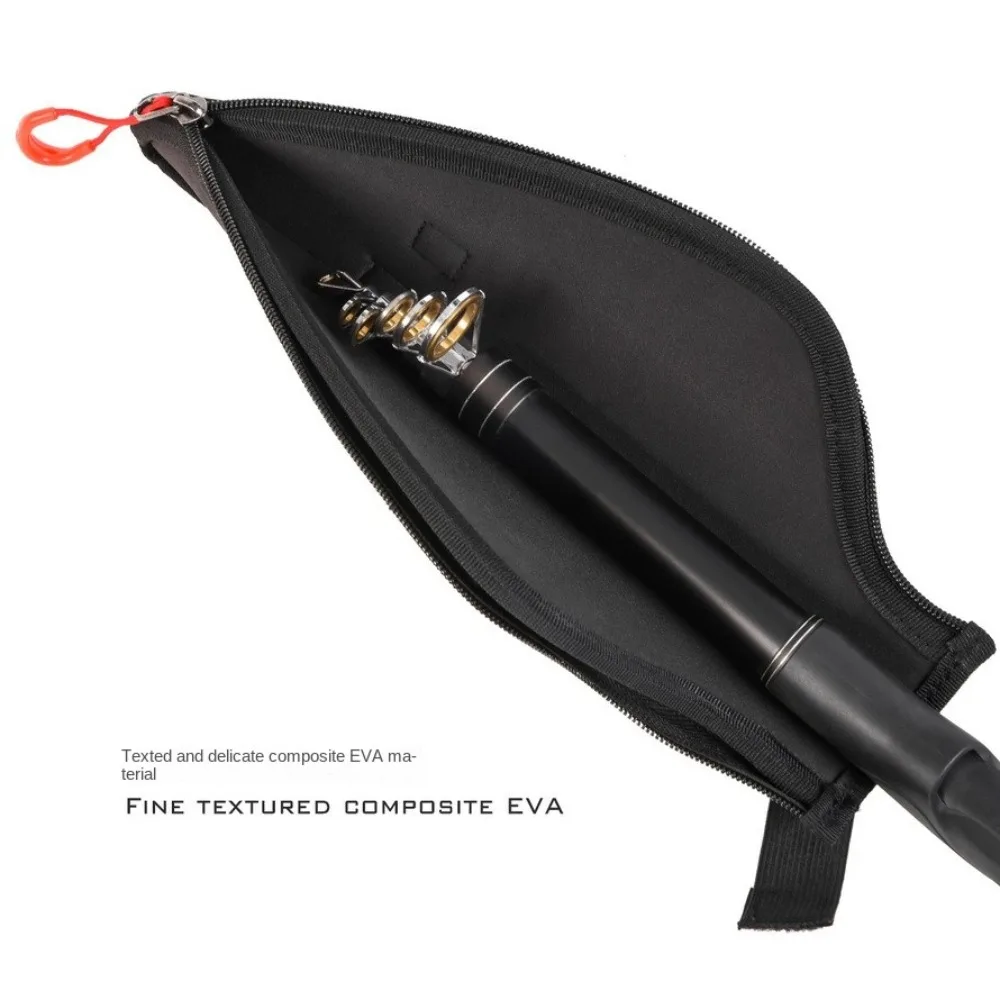 Manchon de Protection pour canne à pêche EVA, grande pointe, anneaux de guidage, boîtier résistant à la déchirure, fermeture éclair, anneau de guidage d'ouverture, manchon de Protection