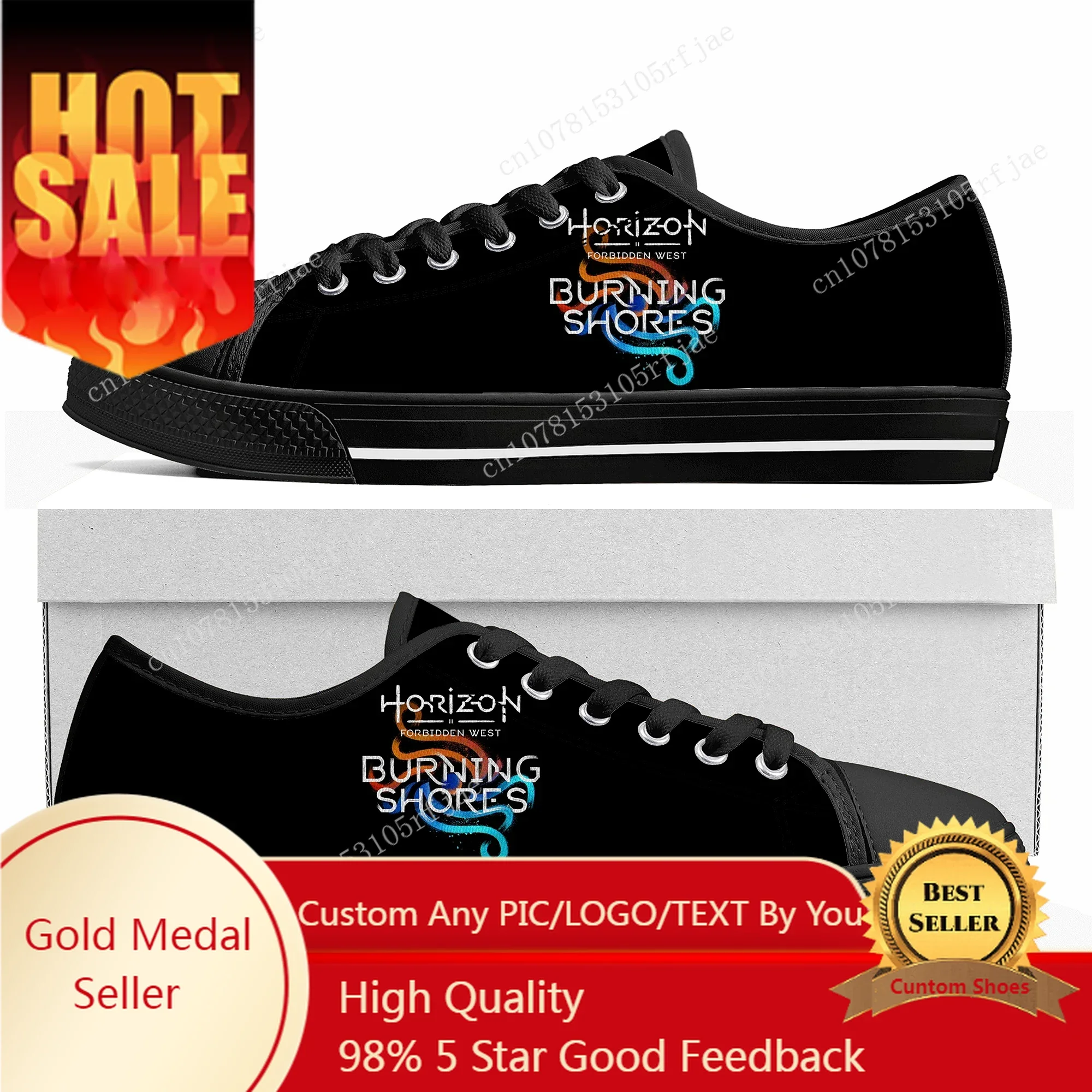 

Horizon Forbidden West Custom Low Top Sneakers Cartoon Game Womens Mens Shoes Casual Tailor Made Canvas Sneaker