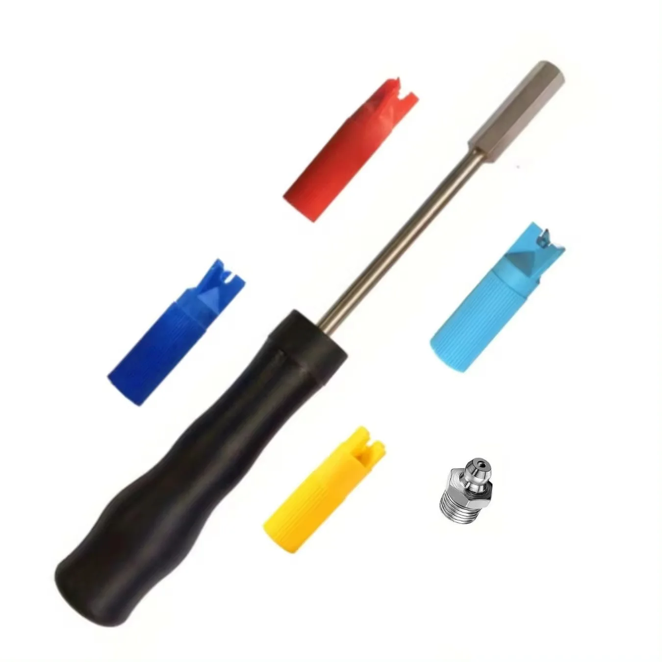 Grease Fitting Cleaner Tool Kit Manual Grease Gun Nozzle Dredge Tool Environmentally Friendly