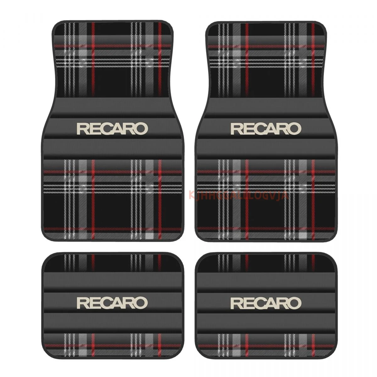 Recaros Logo 4PCS Crystal Velvet Car Floor Mats Set of Four Anti Fouling Car Mats Carpet Anti Slip Car Floor Mats