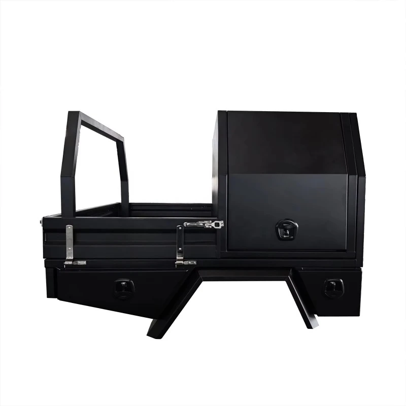Aluminum pickup tray and hood waterproof design