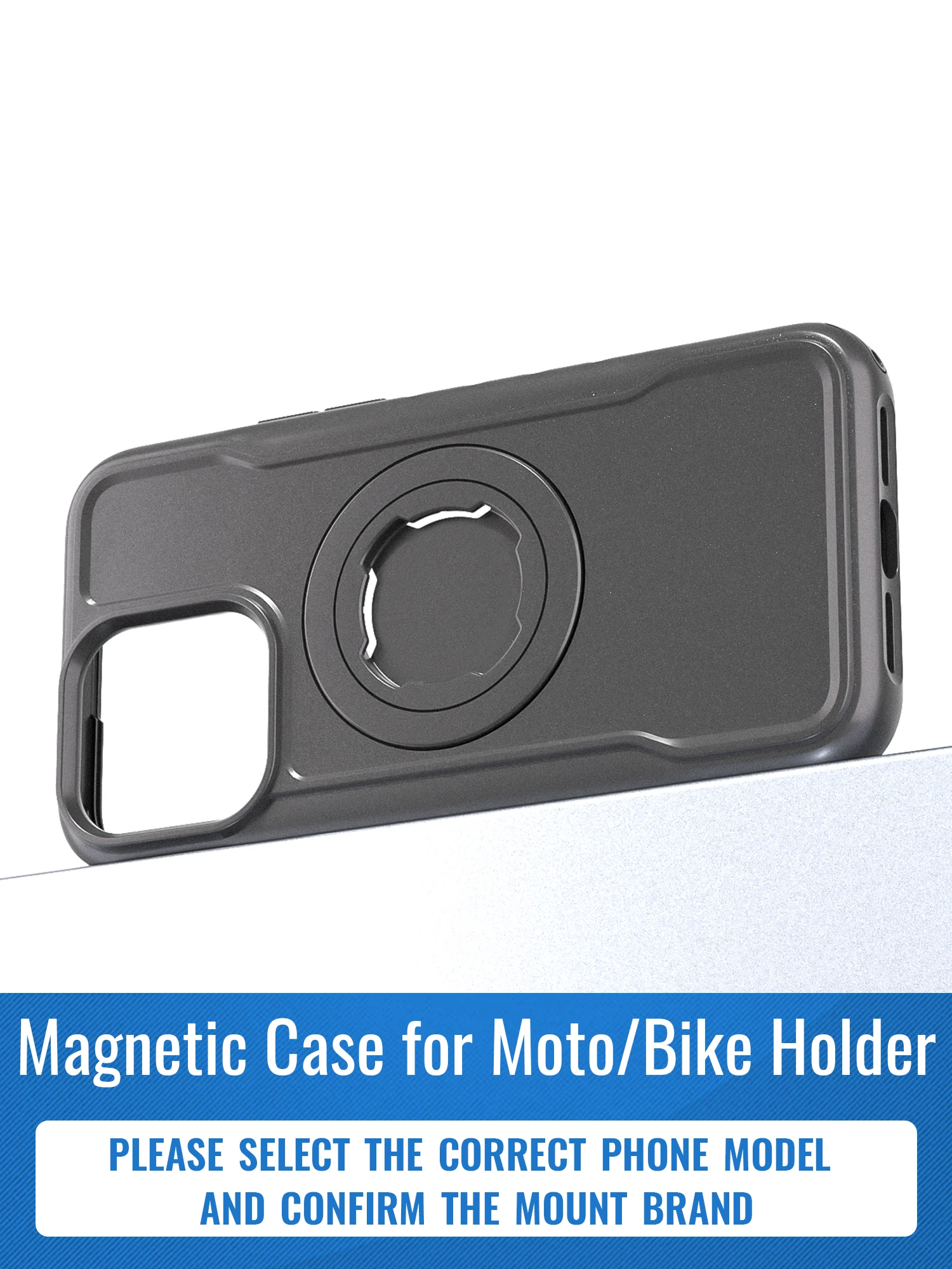 

Магнитный противоударный чехол для iPhone 17, 16, 15, 14 Pro Max с системой блокировки для четырех стилей, крепление для мотоцикла/держателя