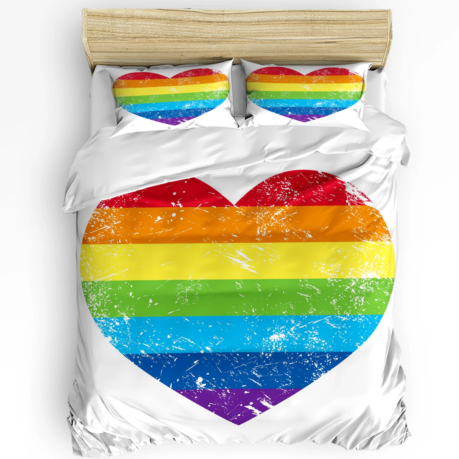 

Frog Love Duvet Cover Bed Bedding Set For Double Home Textile Quilt Cover Pillowcases Bedroom Bedding Set (No Sheet)