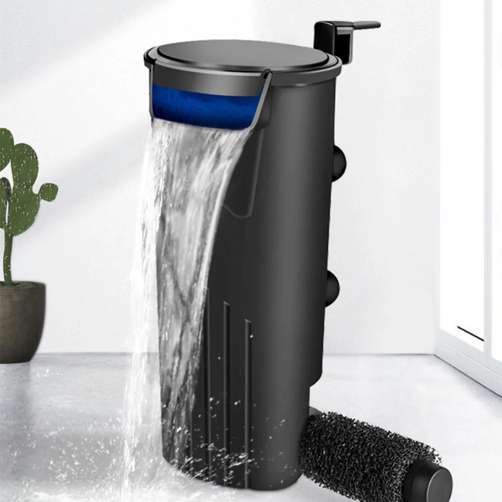 

Low Water Level Waterfall Filter Fish Tank Aerator Circulation Pump Us Plug Large Filtration Area Stable Water Quality