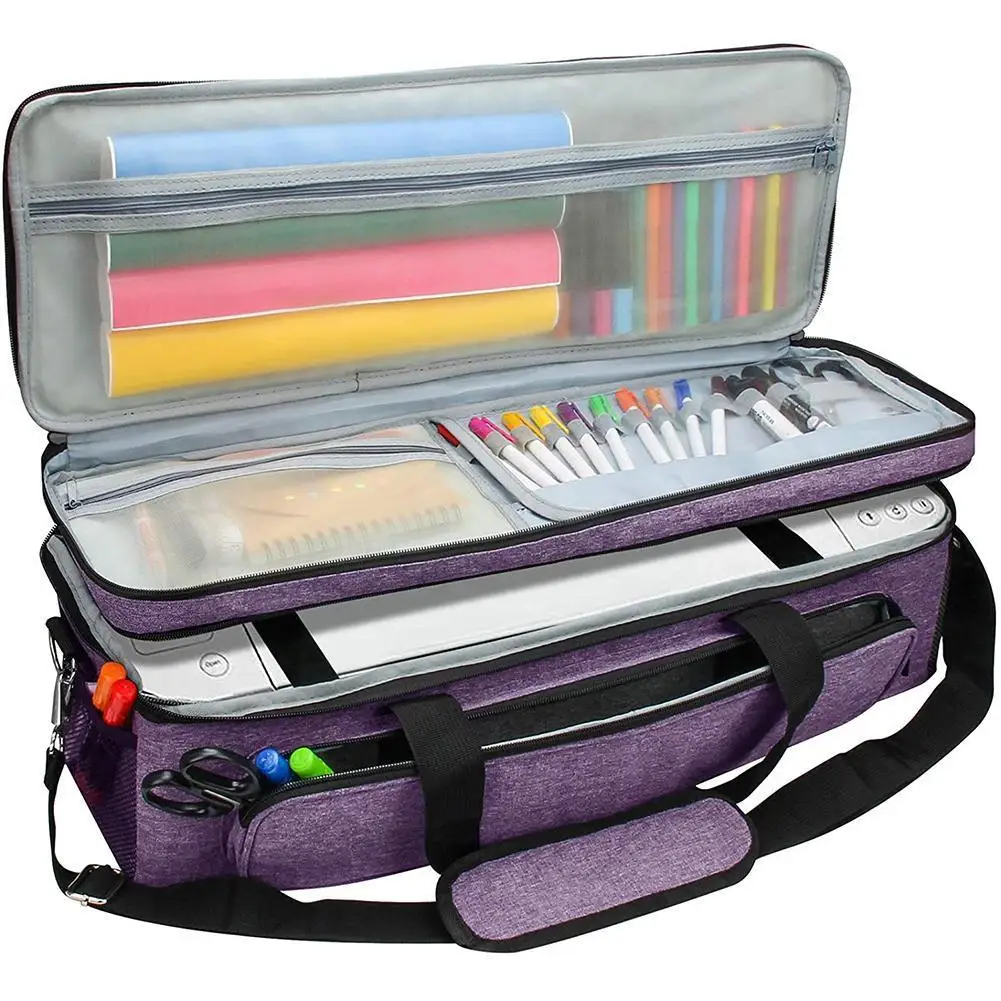 Tool Carrying Case Big Capacity Cutting Machine Supplies Storage Bag For Cricut Explore Air 2Knitting Needle Household Orga F8L5